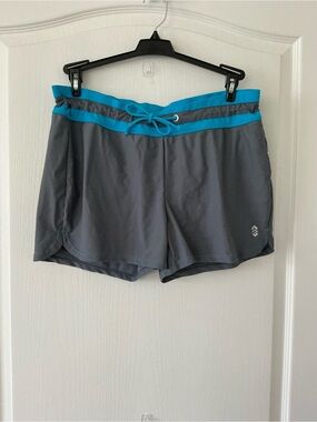 Free‎ Country Gray Shorts with Teal Waistband
